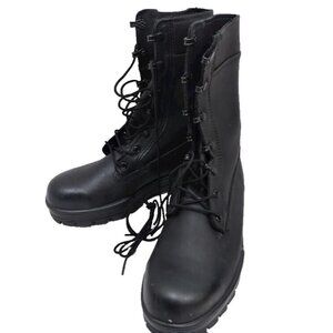 NEW Bates 1621 Men's BLACK 9‎ Inch US Navy Durashocks Steel Toe Boot SZ 6.0 WIDE
